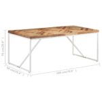 Table à manger 180x90x76 cm Bois massif d'acacia et de manguier – Image 5