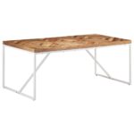 Table à manger 180x90x76 cm Bois massif d'acacia et de manguier – Image 7