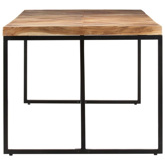 Table à dîner 180x90x76 cm Bois massif d'acacia et de manguier – Image 3