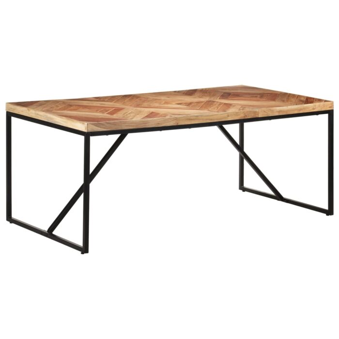 Table à dîner 180x90x76 cm Bois massif d'acacia et de manguier – Image 7