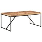 Table à dîner 180x90x76 cm Bois massif d'acacia et de manguier – Image 8