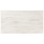 Table basse Blanc 110x60x45 cm Bois de manguier massif – Image 3