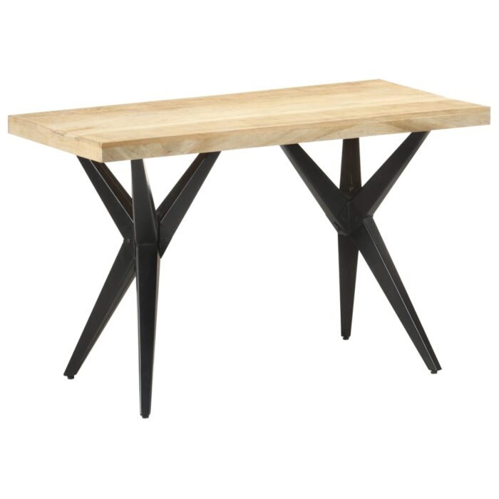 Table à manger 120x60x76 cm Bois de manguier massif – Image 1