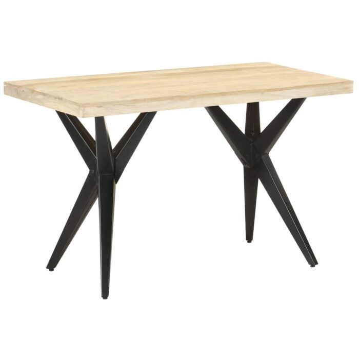 Table à manger 120x60x76 cm Bois de manguier massif – Image 10