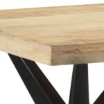 Table à manger 120x60x76 cm Bois de manguier massif – Image 4