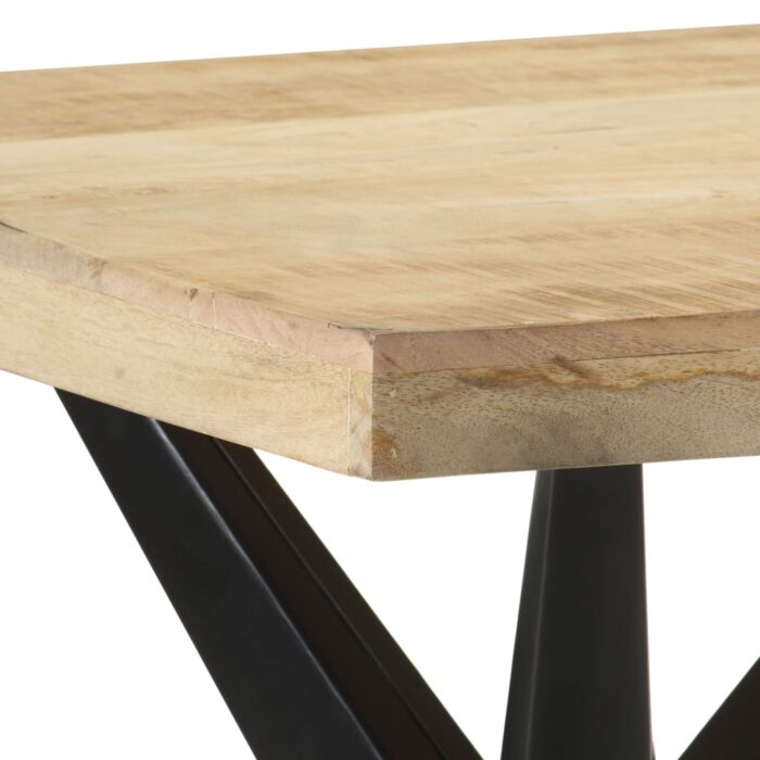 Table à manger 120x60x76 cm Bois de manguier massif – Image 4