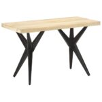 Table à manger 120x60x76 cm Bois de manguier massif – Image 7