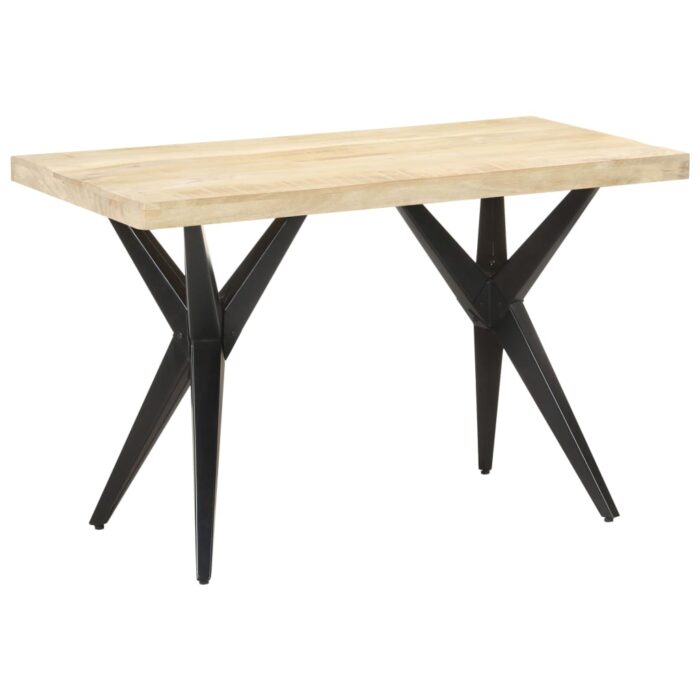 Table à manger 120x60x76 cm Bois de manguier massif – Image 8