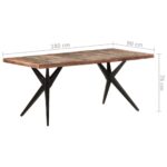 Table à manger 180x90x76 cm Bois de récupération massif – Image 5