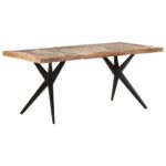 Table à manger 180x90x76 cm Bois de récupération massif – Image 6