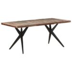 Table à manger 180x90x76 cm Bois de récupération massif – Image 7