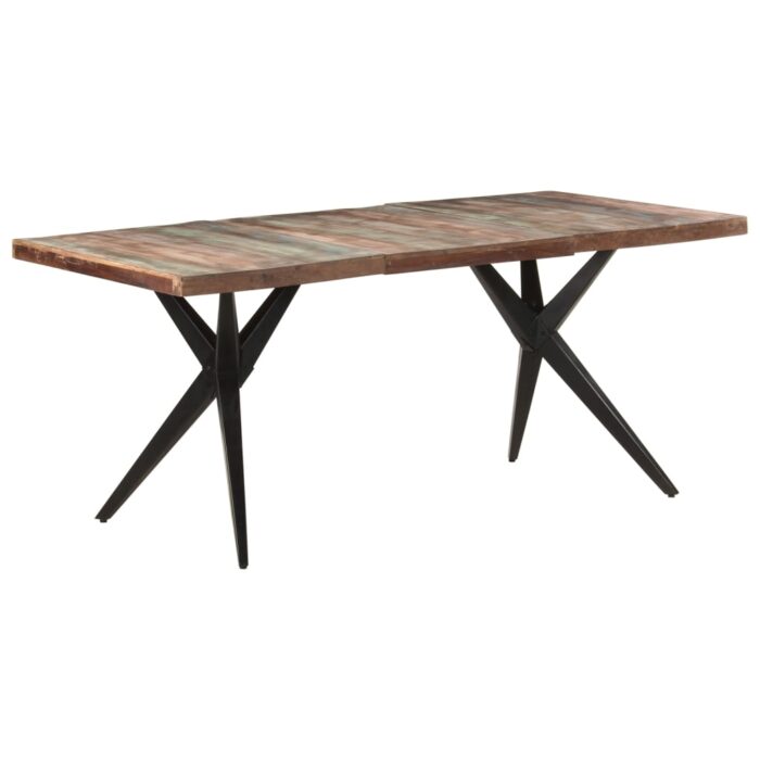 Table à manger 180x90x76 cm Bois de récupération massif – Image 7
