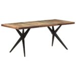Table à manger 180x90x76 cm Bois de récupération massif – Image 8