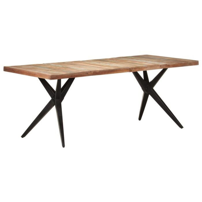 Table à manger 200x90x76 cm Bois de récupération massif – Image 1