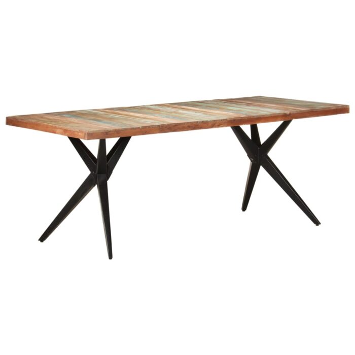 Table à manger 200x90x76 cm Bois de récupération massif – Image 7