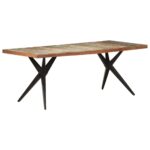 Table à manger 200x90x76 cm Bois de récupération massif – Image 8