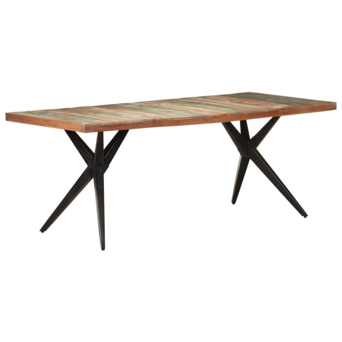Table à manger 200x90x76 cm Bois de récupération massif – Image 8