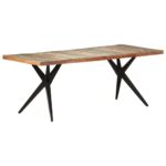 Table à manger 200x90x76 cm Bois de récupération massif – Image 9