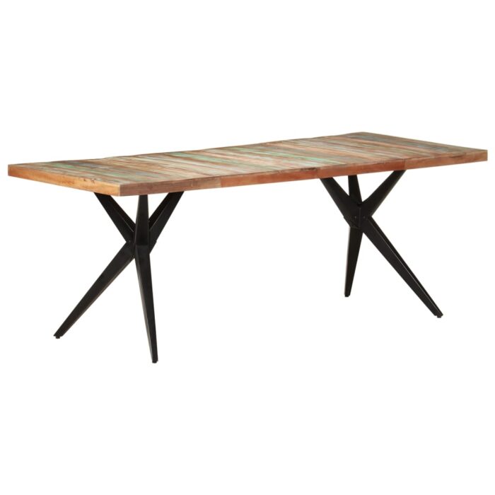 Table à manger 200x90x76 cm Bois de récupération massif – Image 9