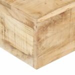 Table basse 80x80x28 cm Bois de manguier massif – Image 3