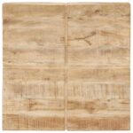 Table basse 80x80x28 cm Bois de manguier massif – Image 4