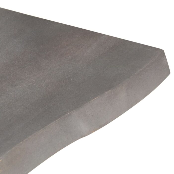 Table basse avec bord naturel 60x60x40 cm Bois d'acacia massif – Image 3