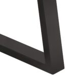 Table basse avec bord naturel 60x60x40 cm Bois d'acacia massif – Image 4