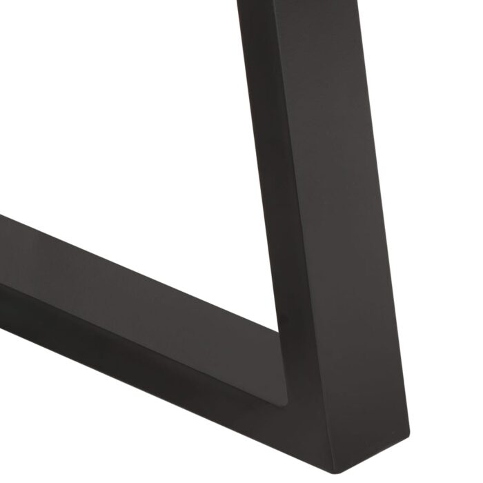 Table basse avec bord naturel 60x60x40 cm Bois d'acacia massif – Image 4