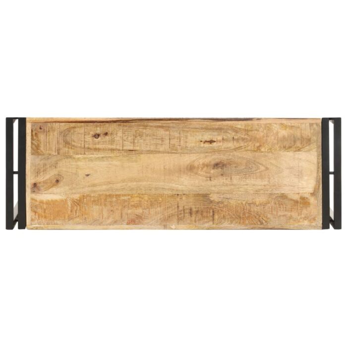 Table console 90x30x75 cm Bois de manguier brut – Image 2