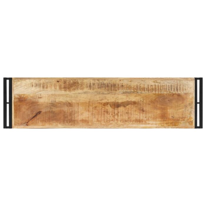 Table console 120x30x75 cm Bois de manguier brut – Image 2