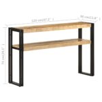 Table console 120x30x75 cm Bois de manguier brut – Image 4