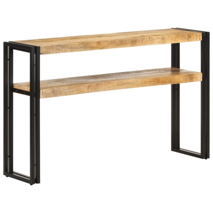 Table console 120x30x75 cm Bois de manguier brut – Image 5