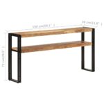 Table console 150x30x75 cm Bois d'acacia solide – Image 4