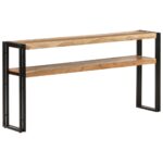 Table console 150x30x75 cm Bois d'acacia solide – Image 6