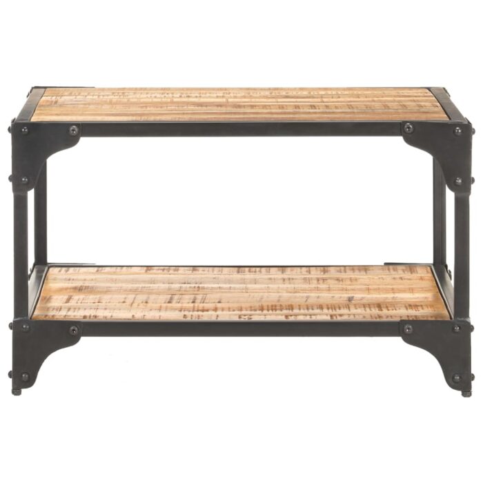 Table basse 60x60x35 cm Bois de manguier massif – Image 3