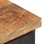 Table de chevet 40x30x52 cm Bois de manguier brut – Image 5
