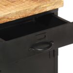 Table de chevet 40x30x52 cm Bois de manguier brut – Image 6