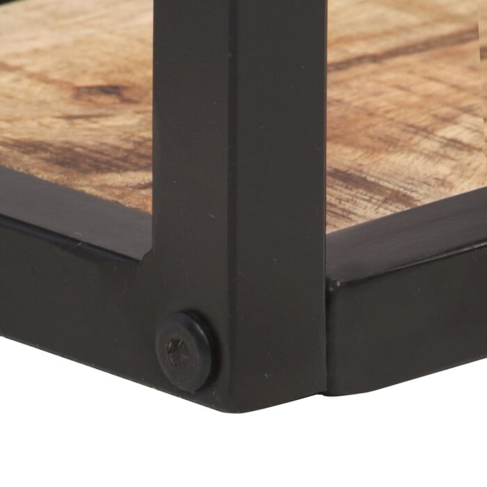 Étagères murales 2 pcs 40 cm Bois de manguier brut – Image 5