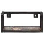 Étagères murales 2 pcs 40 cm Bois de récupération massif – Image 2