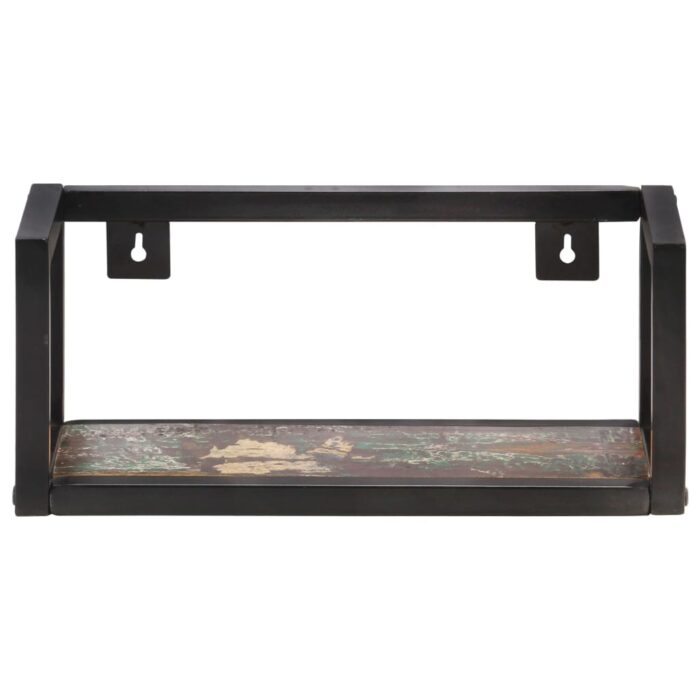 Étagères murales 2 pcs 40 cm Bois de récupération massif – Image 2