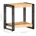 Table d'appoint 40x30x40 cm Bois de manguier brut – Image 4