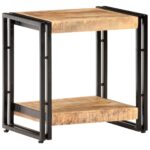 Table d'appoint 40x30x40 cm Bois de manguier brut – Image 5