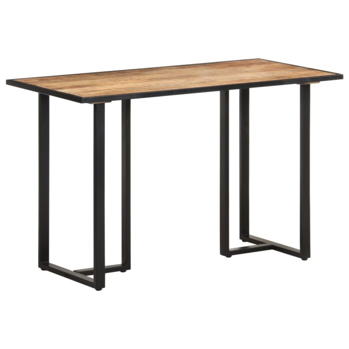 Table à manger 120 cm Bois de manguier brut – Image 6
