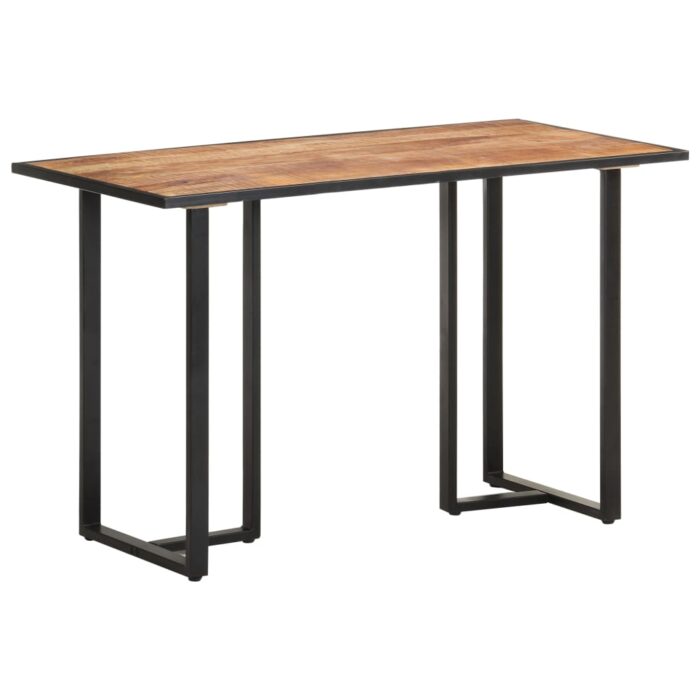 Table à manger 120 cm Bois de manguier brut – Image 7