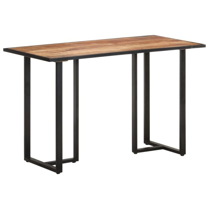 Table à manger 120 cm Bois de manguier brut – Image 8