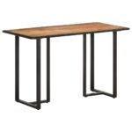 Table à manger 120 cm Bois de manguier brut – Image 9