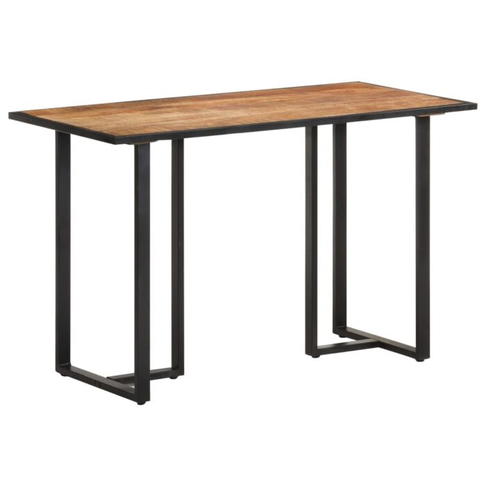 Table à manger 120 cm Bois de manguier brut – Image 9