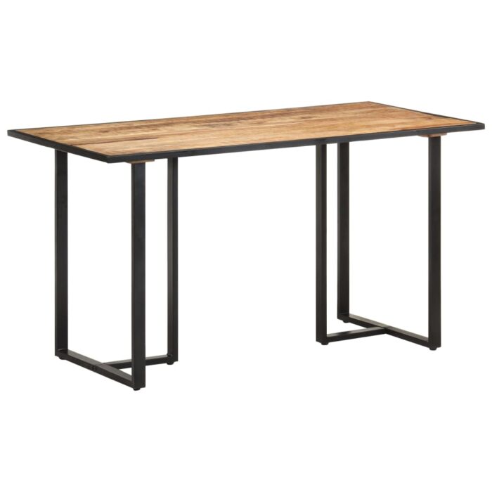 VXL8720286069912_a_en_hd_1.jpg Table de salle à manger 140 cm Bois de manguier brut – Image 1