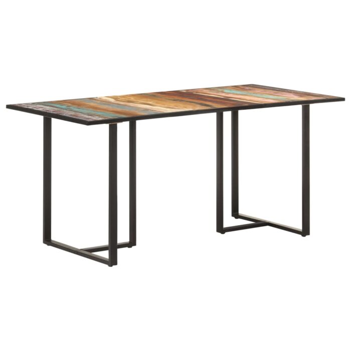 VXL8720286069943_a_en_hd_1.jpg Table de salle à manger 160 cm Bois de récupération massif – Image 1