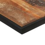 Table de salle à manger 160 cm Bois de récupération massif – Image 4